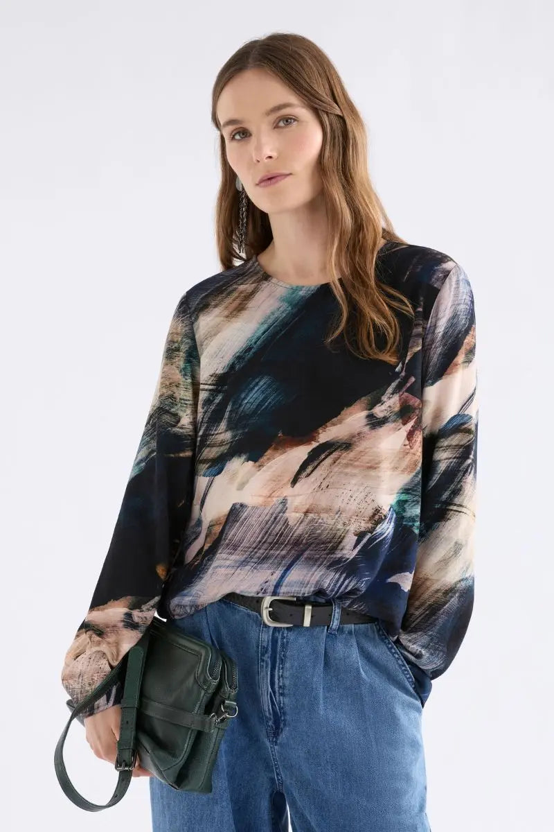 Woman wearing Sofi Top by ELK the Label front