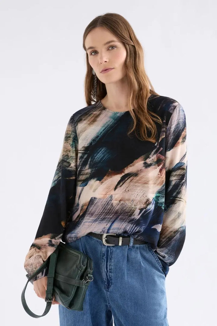 Woman wearing Sofi Top by ELK the Label front