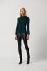 embellished-sweater-with-bell-sleeve-and-mock-neck-in-alpine-green-joseph-ribkoff-front-view_1200x