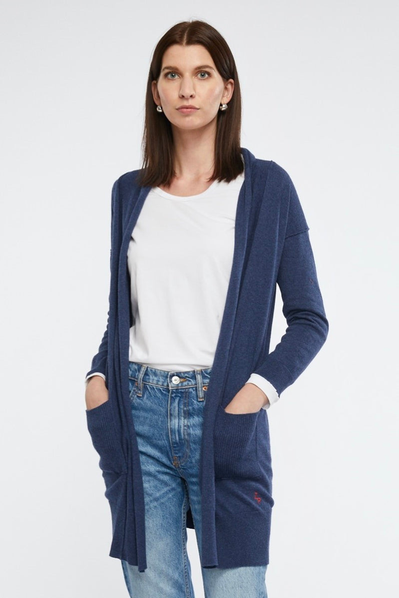 ZAKET & PLOVER TAILORED CARDIGAN (Indigo)