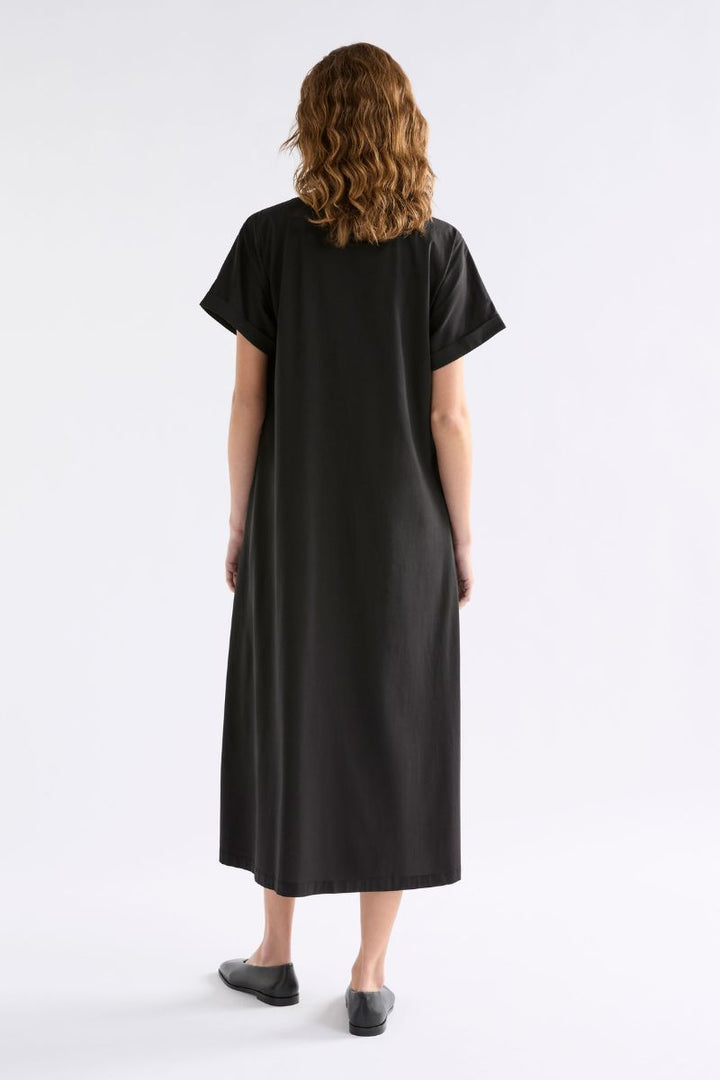 ELK Etienne T-Shirt Dress in Burnt Chocolate by Elk the Label in 10 / Chocolate