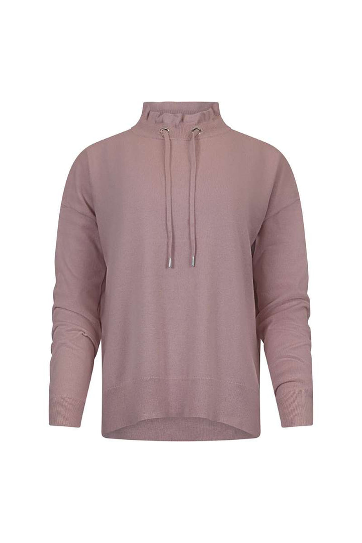 Everywear Drawstring Sweater 2 Colours MSK2521 by Madly Sweetly in Dusky Pink, size XS