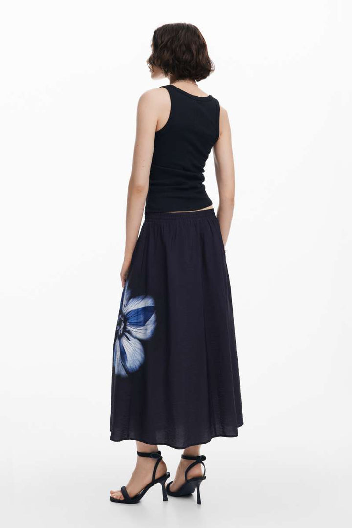 Fal Shantou Skirt in Black 24WWFW26 by Desigual