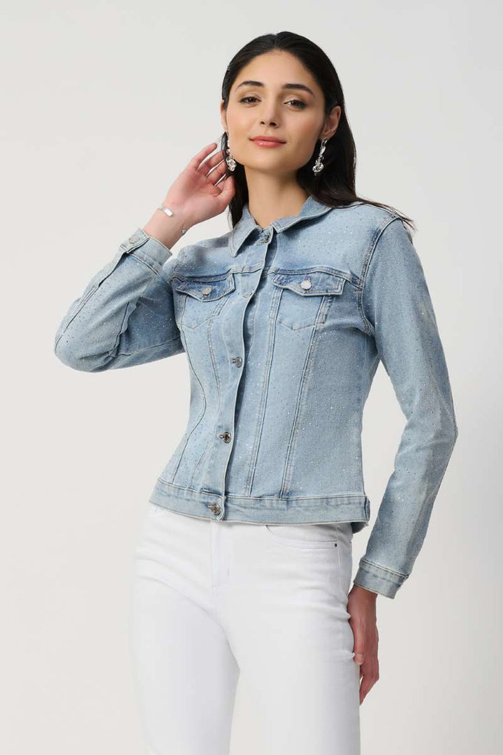 fitted-denim-jacket-with-allover-rhinestones-in-light-blue-joseph-ribkoff-front-view_1200x