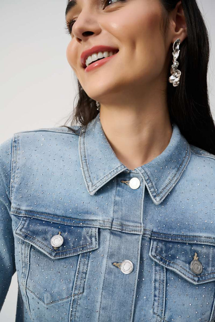 fitted-denim-jacket-with-allover-rhinestones-in-light-blue-joseph-ribkoff-front-view_1200x