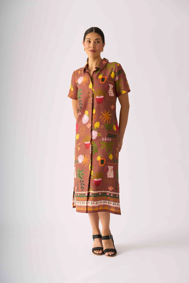 Foil Advanced Interaction Dress FO8296 in Salsa, 3 studio view