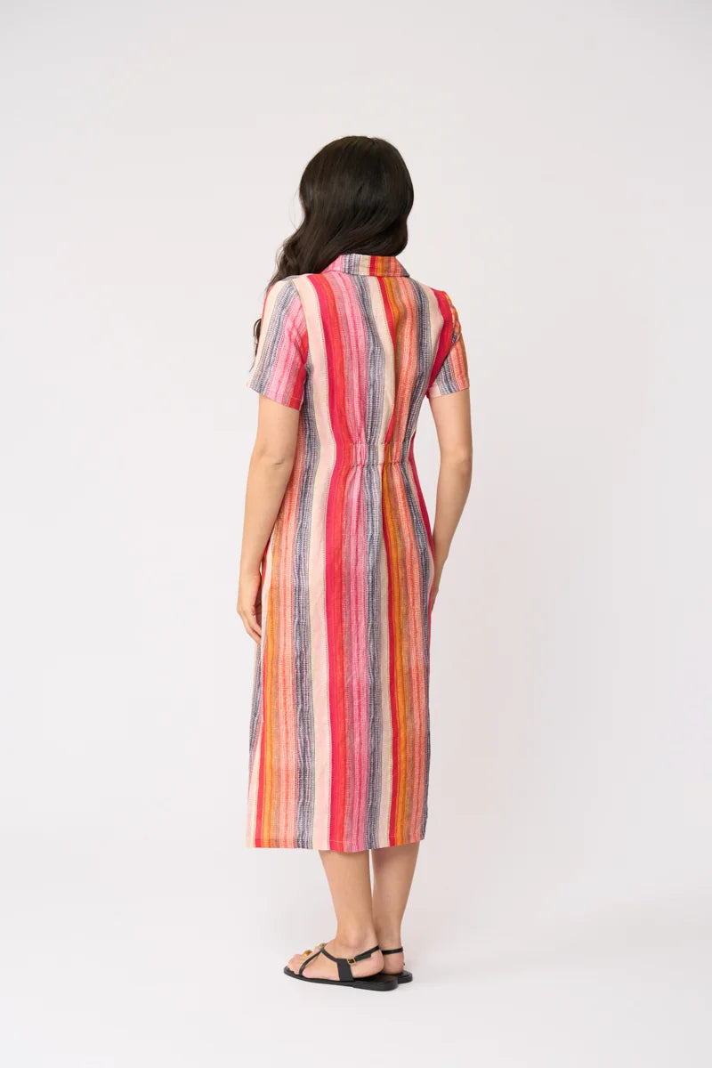 Foil Advanced Interaction Dress FO8296 in Sunset Stripe, 5 studio view