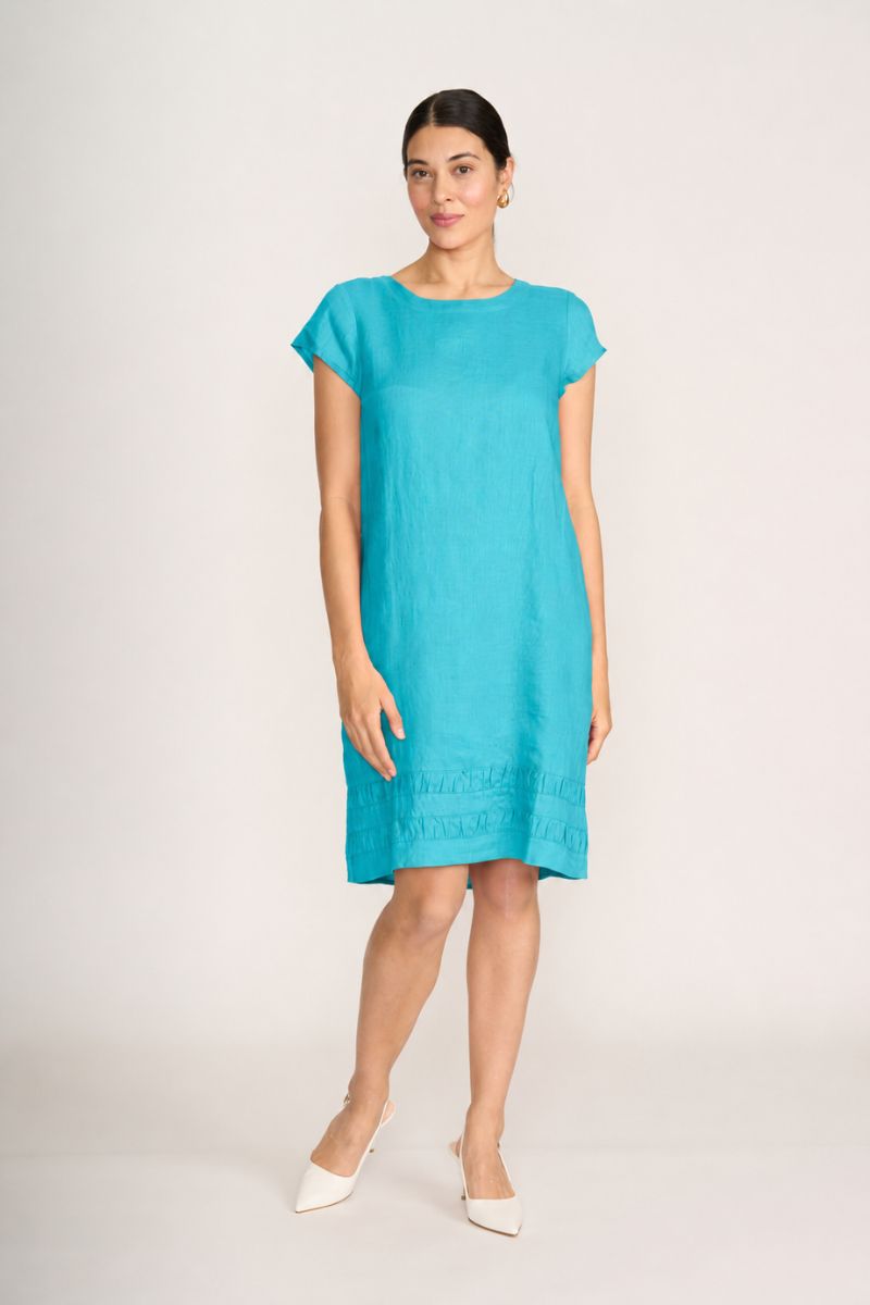 Foil Crowd Pleaser Dress Aquatic front view style FO8320