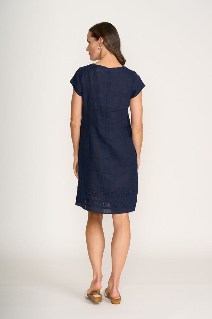 Foil Crowd Pleaser Dress Eclipse back view relaxed fit