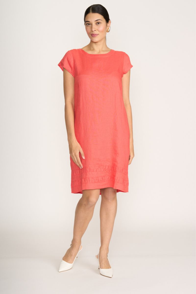 Foil Crowd Pleaser Dress Melon front view style FO8320