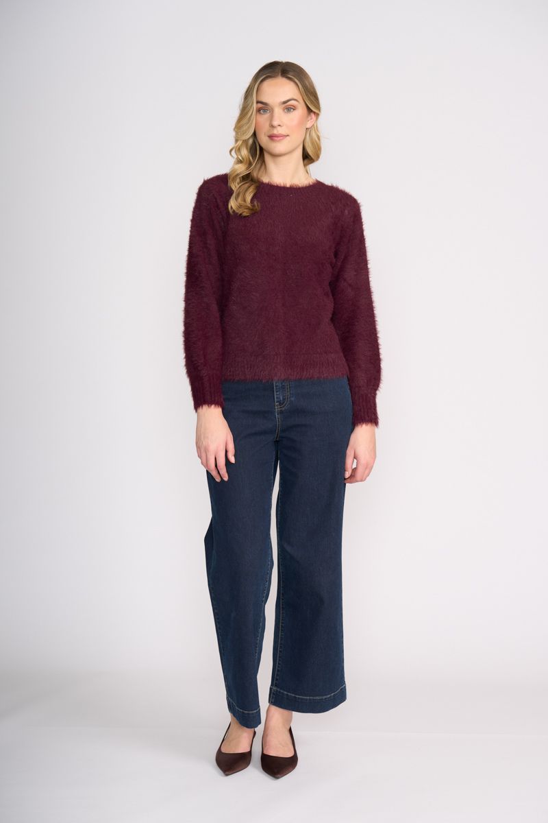 Fluffin' Cute Reversible Cardi in Cherry Lacquer by Foil