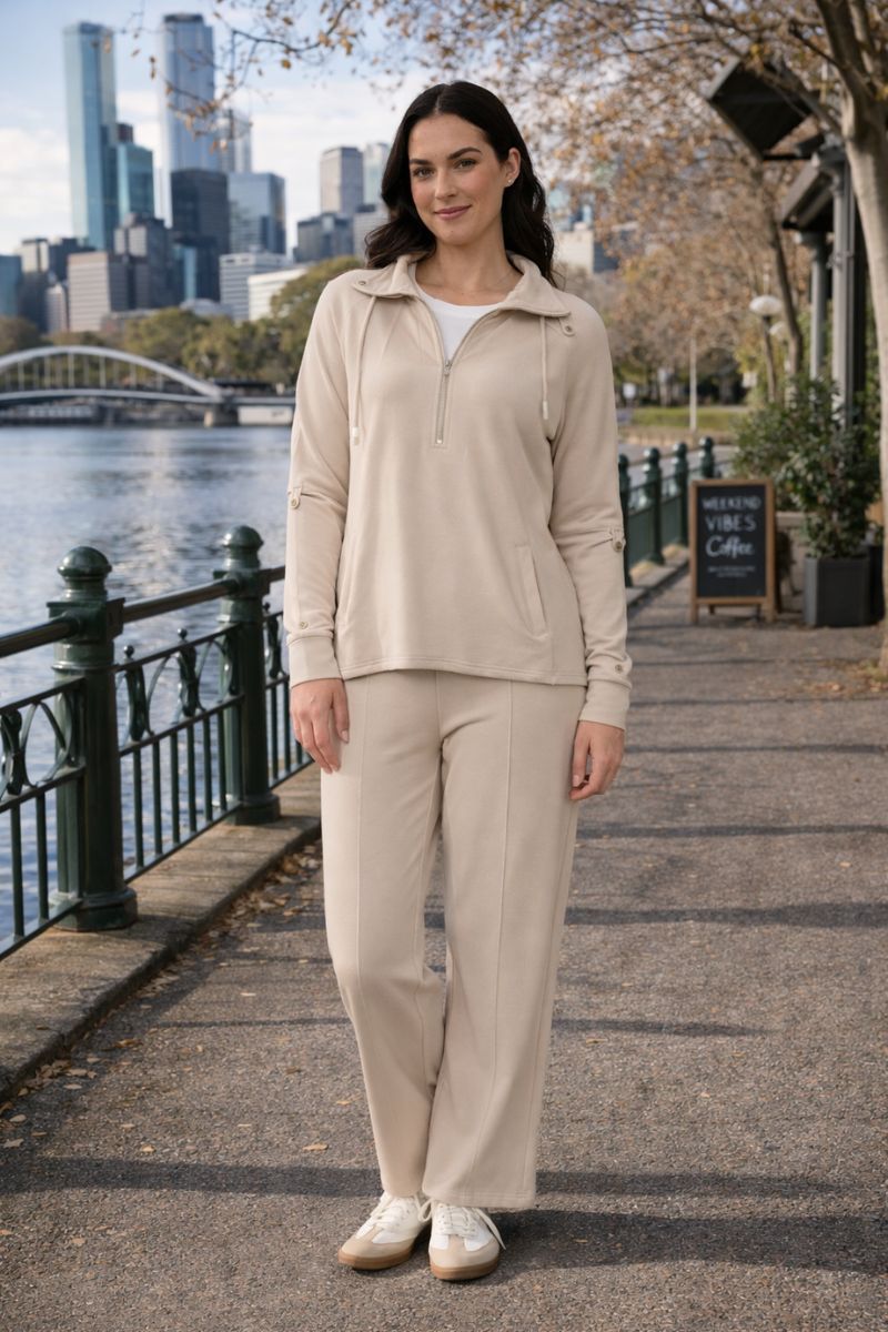 Soft Settings Sweater in Linen by Foil