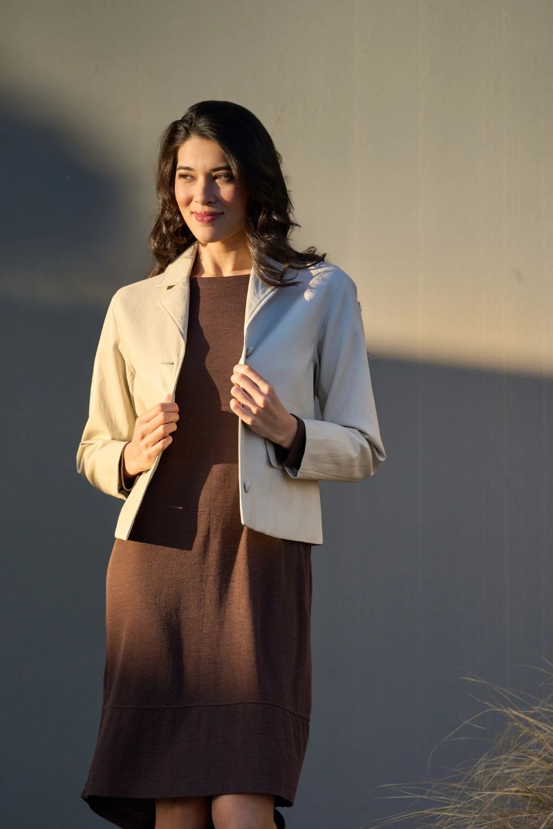 Faux Real Jacket in Stone by Foil