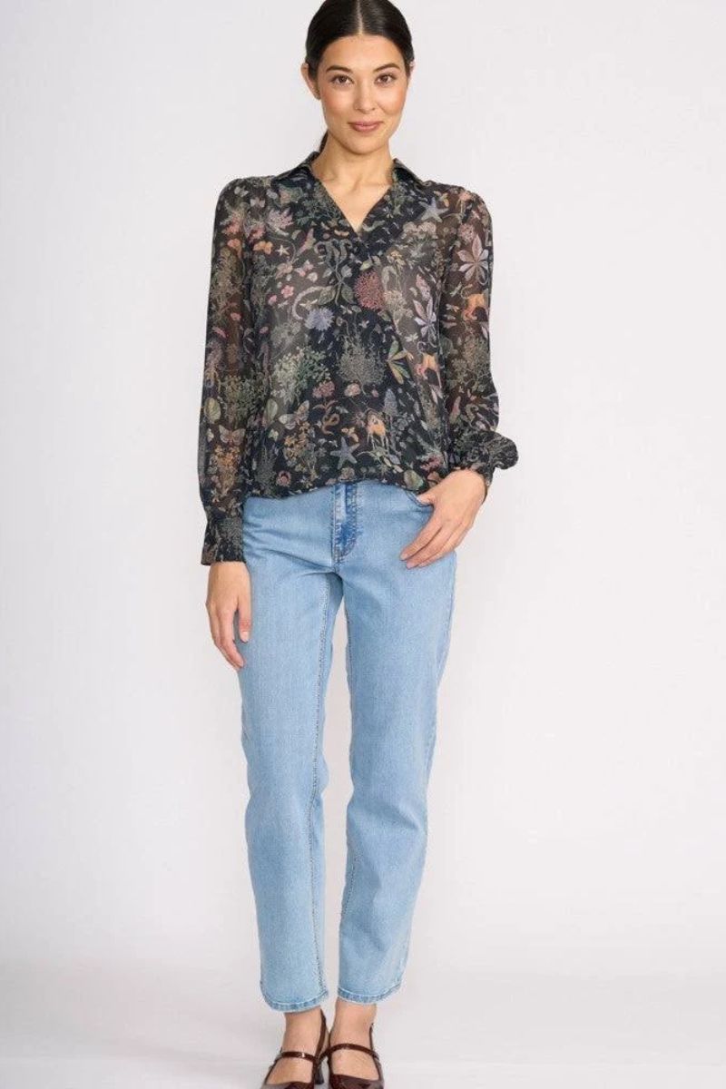 Royal Gala Blouse in Narnia Print by FOIL