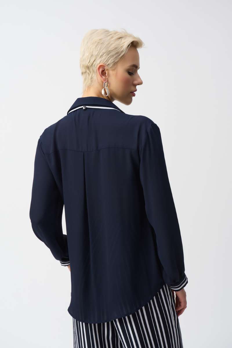 georgette-top-with-woven-stripe-scarf-in-midnight-blue-vanilla-joseph-ribkoff-back-view_1200x