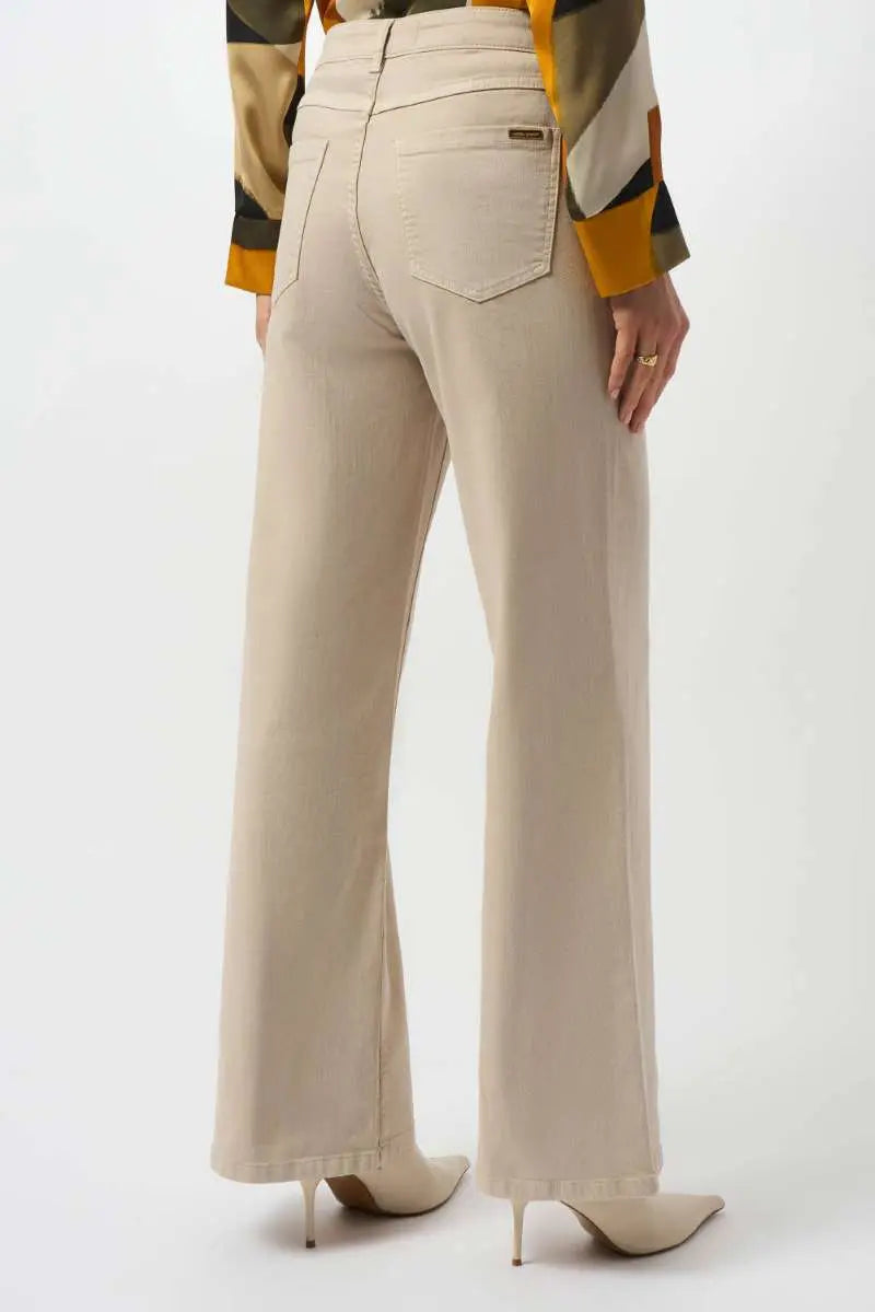 Goldie Classic Wide-Leg Stretch Featherweave Denim Jeans 253950 by Joseph Ribkoff
