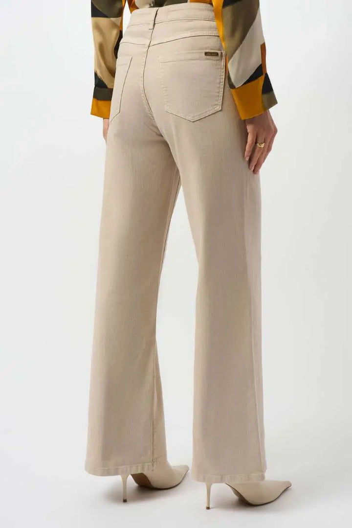 Goldie Classic Wide-Leg Stretch Featherweave Denim Jeans 253950 by Joseph Ribkoff