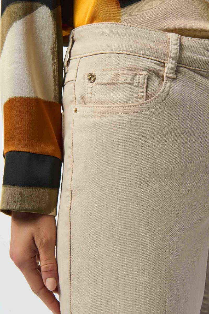 Goldie Classic Wide-Leg Stretch Denim Jeans 253950 by Joseph Ribkoff