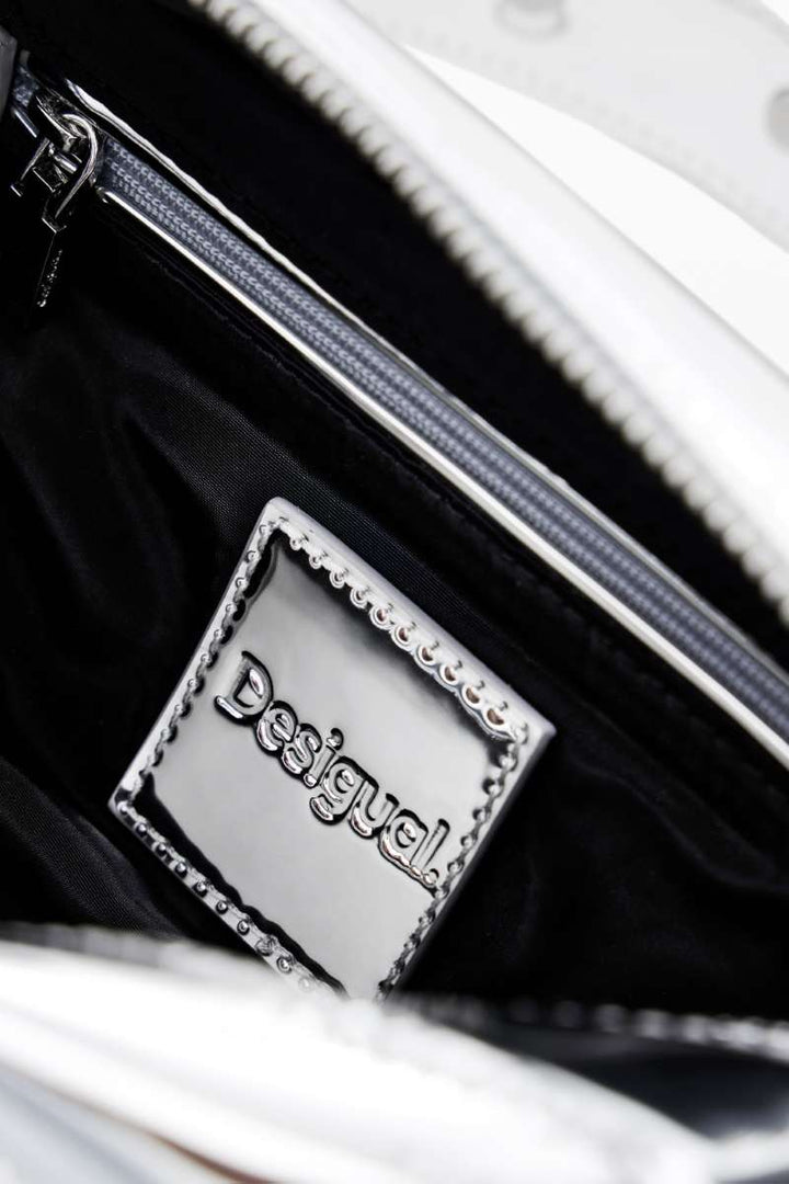 Half Logo Bag in Silver 24WAXP99 by Desigual