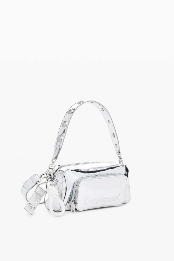 Half Logo Bag in Silver 24WAXP99 by Desigual