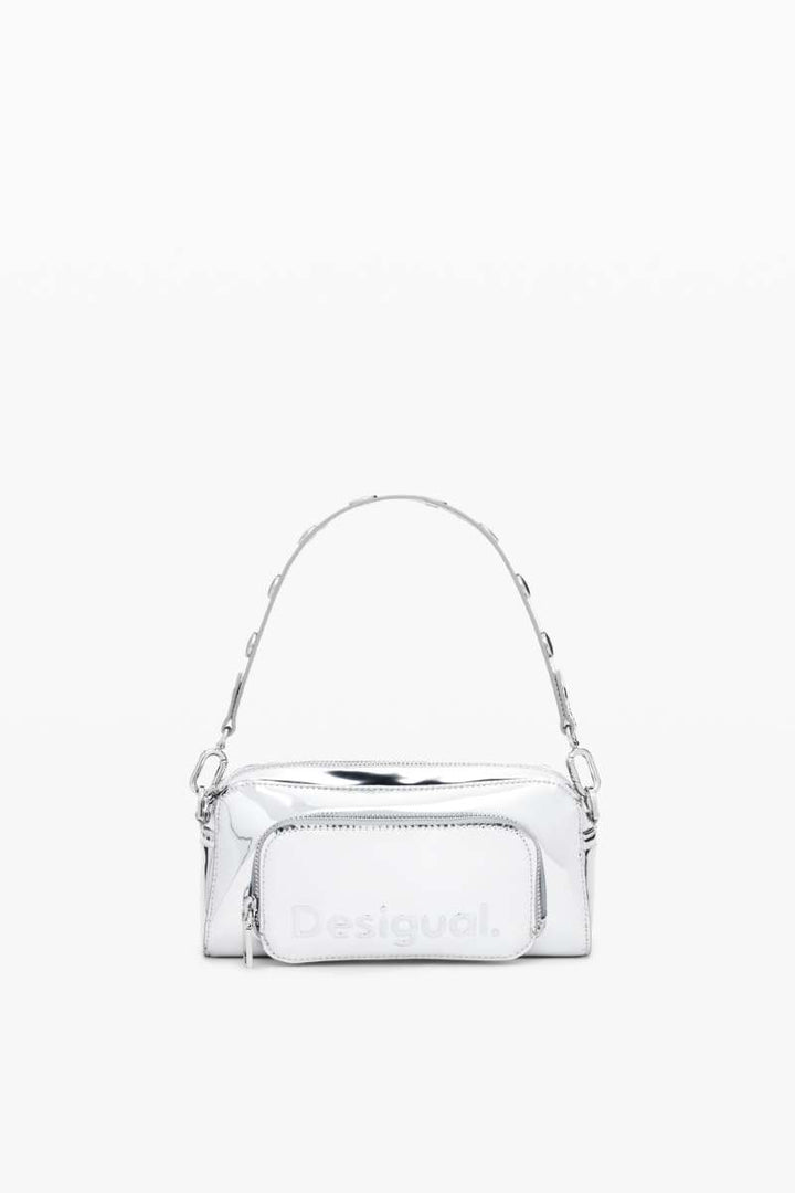 Half Logo Bag in Silver 24WAXP99 by Desigual