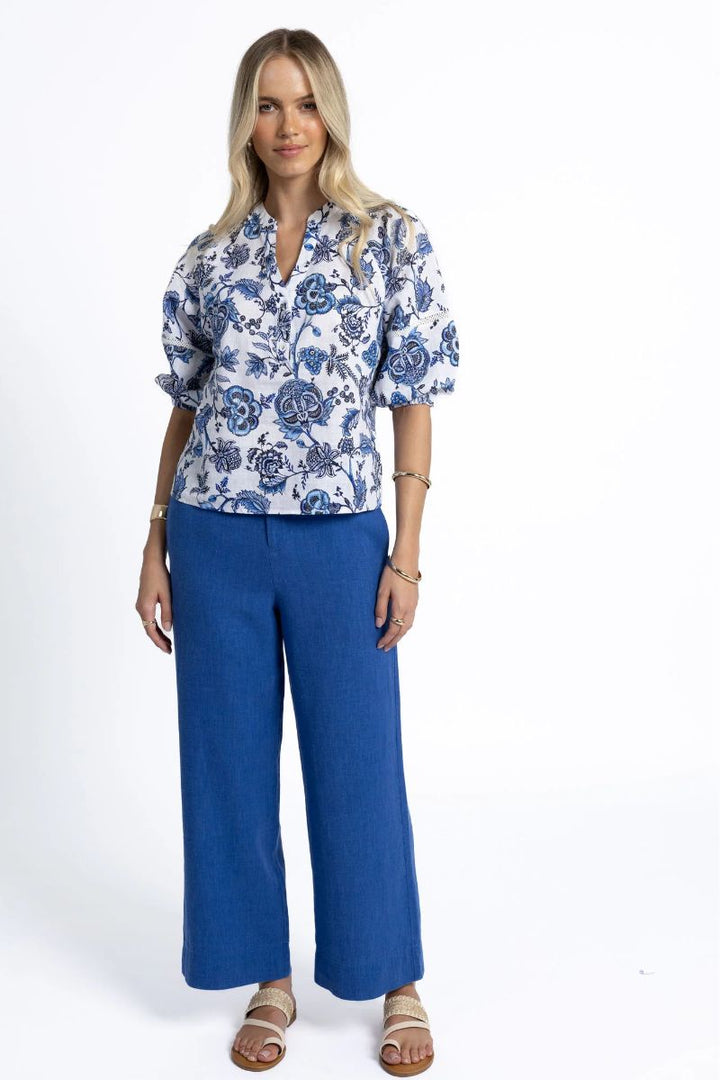 Rosa Blouse in Jardin Print by Humidity Lifestyle in XS