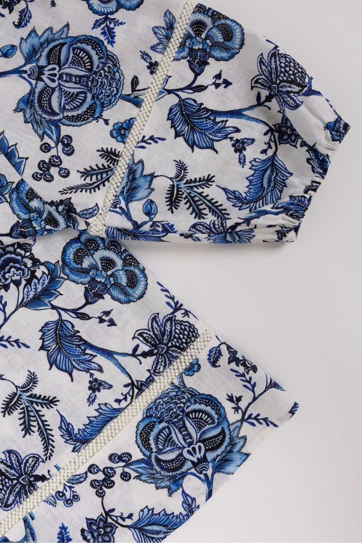 Rosa Blouse in Jardin Print by Humidity Lifestyle in XS