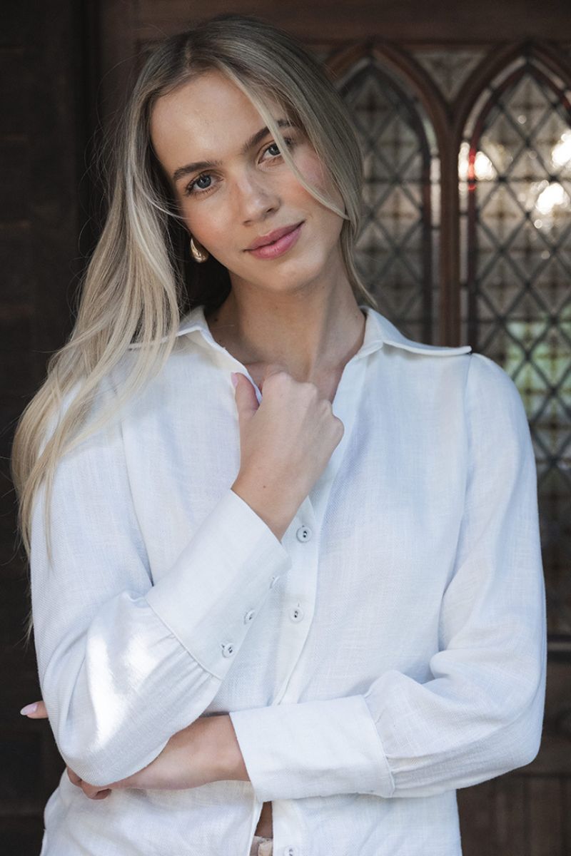 Pixie Shirt in White by Humidity