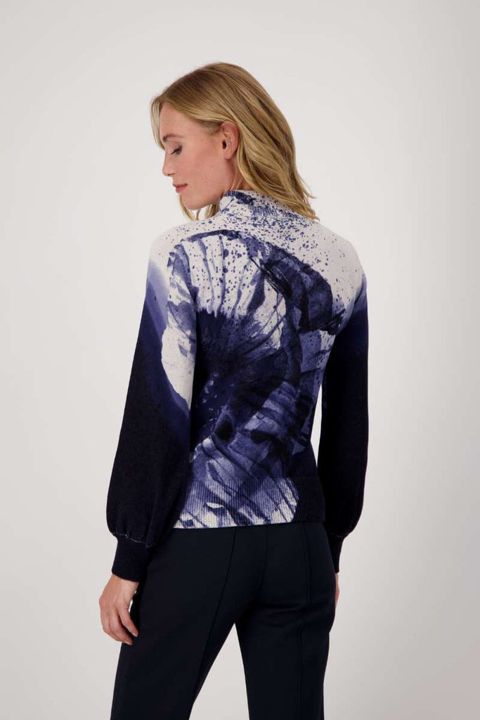 jacket-knit-flower-allover-in-night-sky-pattern-monari-back-view_1200x