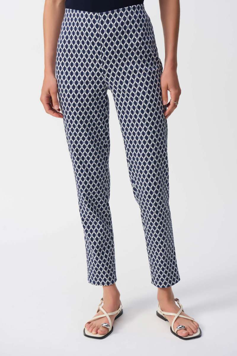 jacquard-geometric-print-slim-fit-pants-in-blue-white-joseph-ribkoff-front-view_1200x