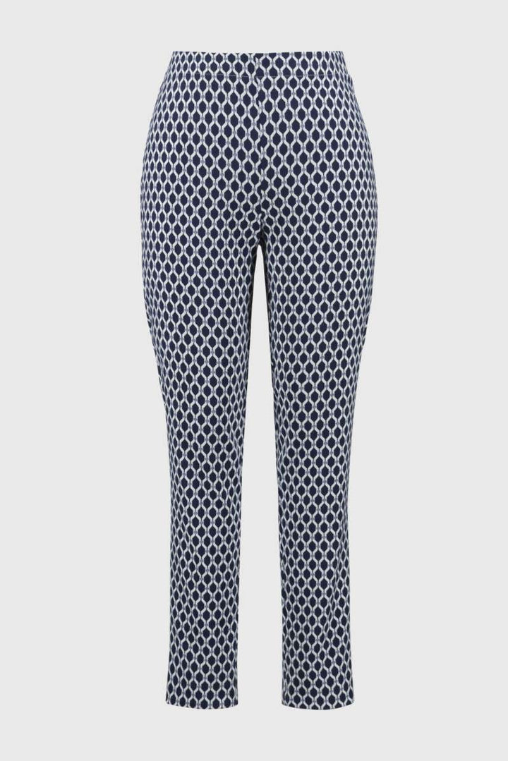 jacquard-geometric-print-slim-fit-pants-in-blue-white-joseph-ribkoff-front-view_1200x