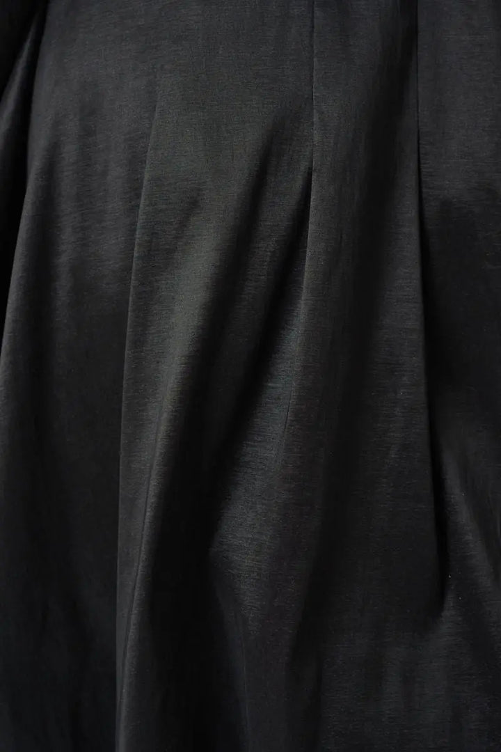 Joseph Ribkoff black stretch taffeta fabric close up