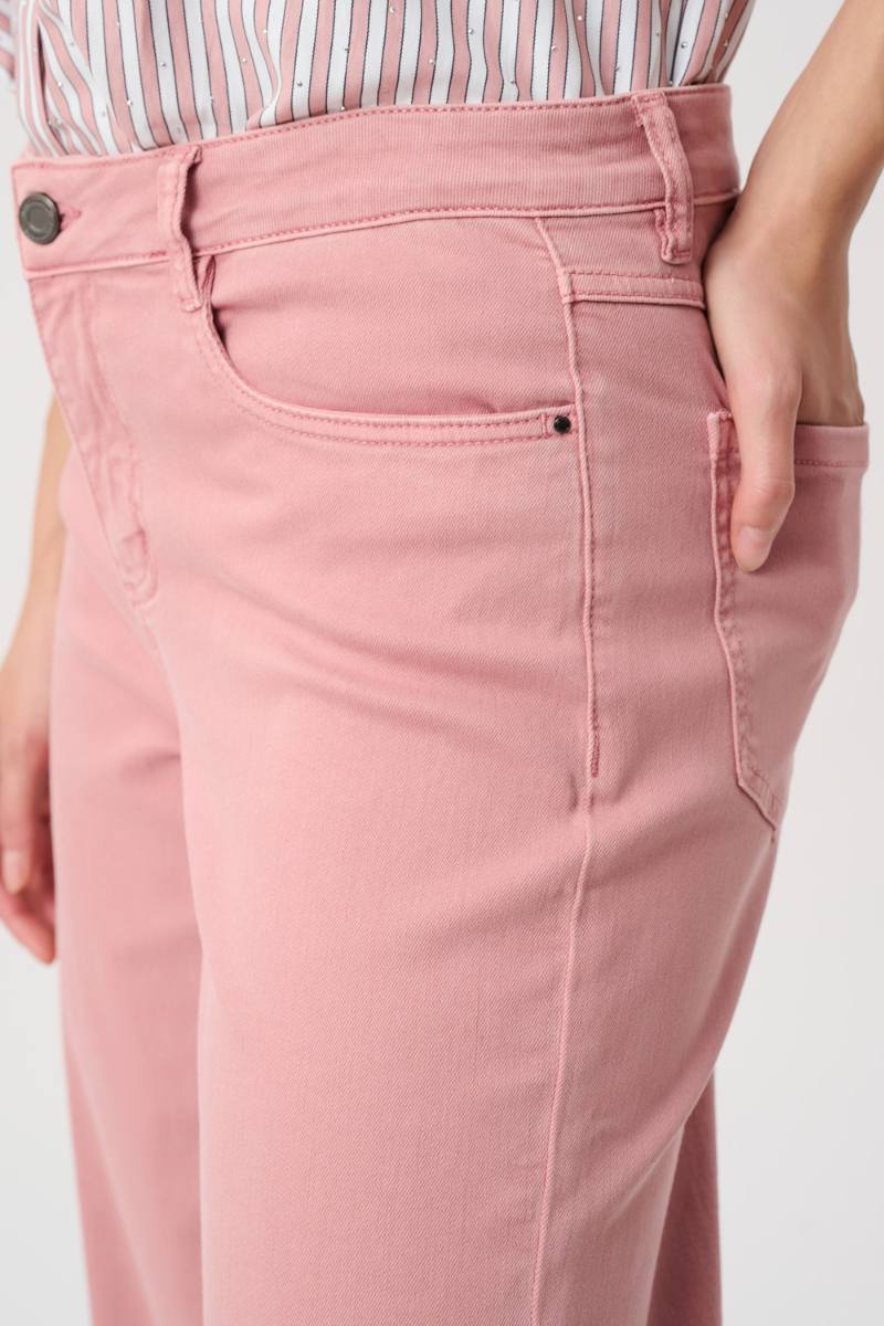 Joseph Ribkoff Goldie jeans vintage rose pocket detail