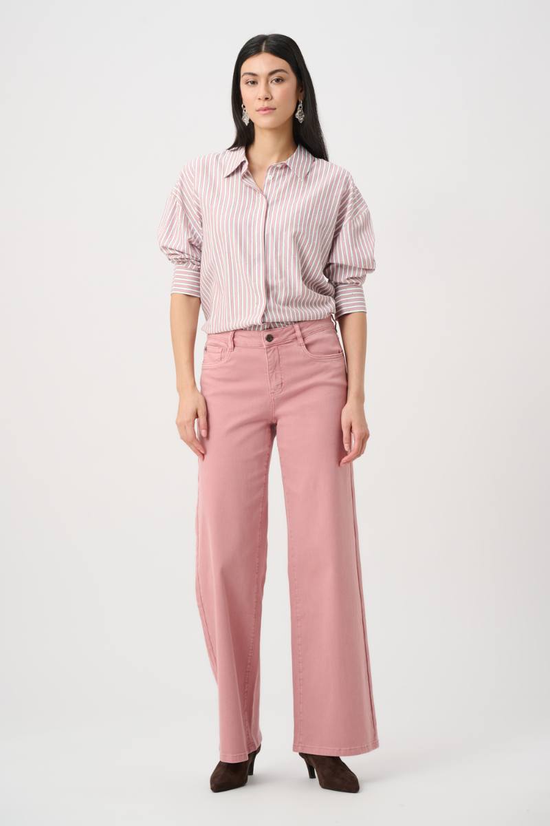 Goldie Wide-Leg Stretch Jean – Vintage Rose by Joseph Ribkoff