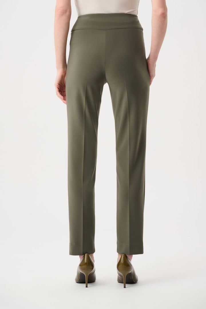 Woman wearing Wonder Pant in Avocado by Joseph Ribkoff style 144092 back