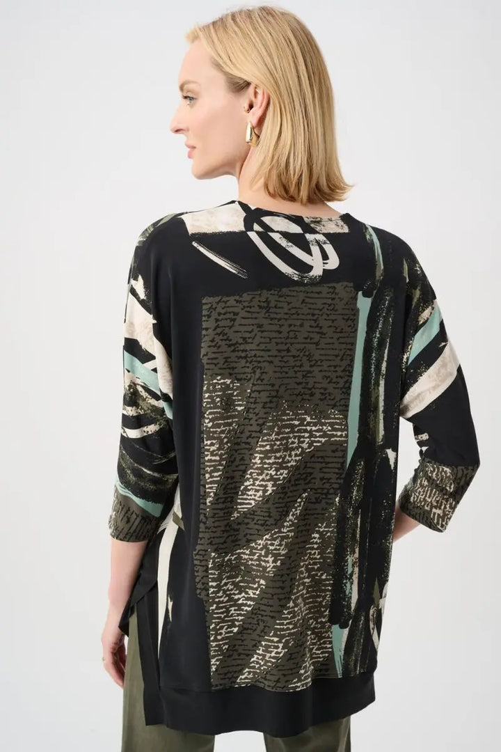 Joseph Ribkoff tunic back view longer hem detail 263224