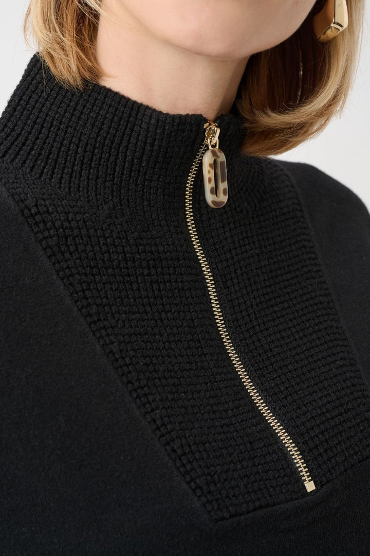 Funnel zip collar detail Joseph Ribkoff 263937