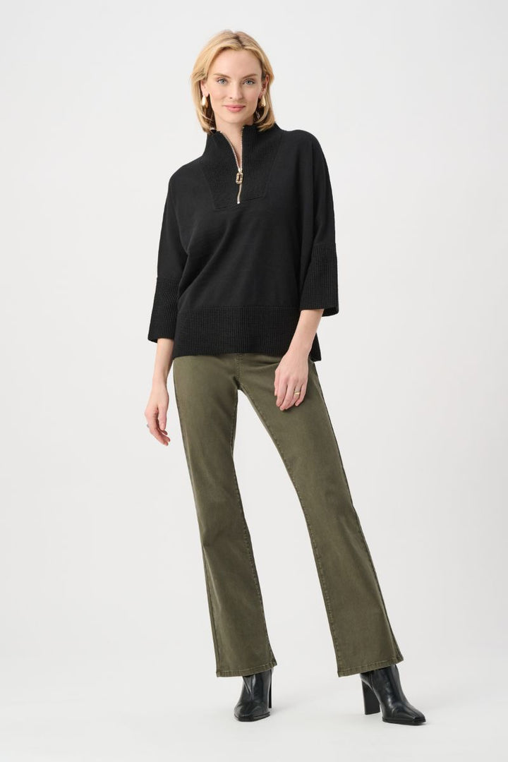 Joseph Ribkoff sweater styled view relaxed fit black 263937