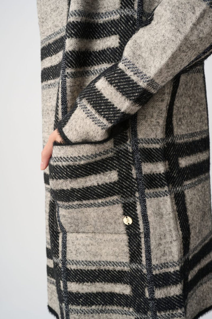 Detail of hooded jacket by Joseph Ribkoff style 263953