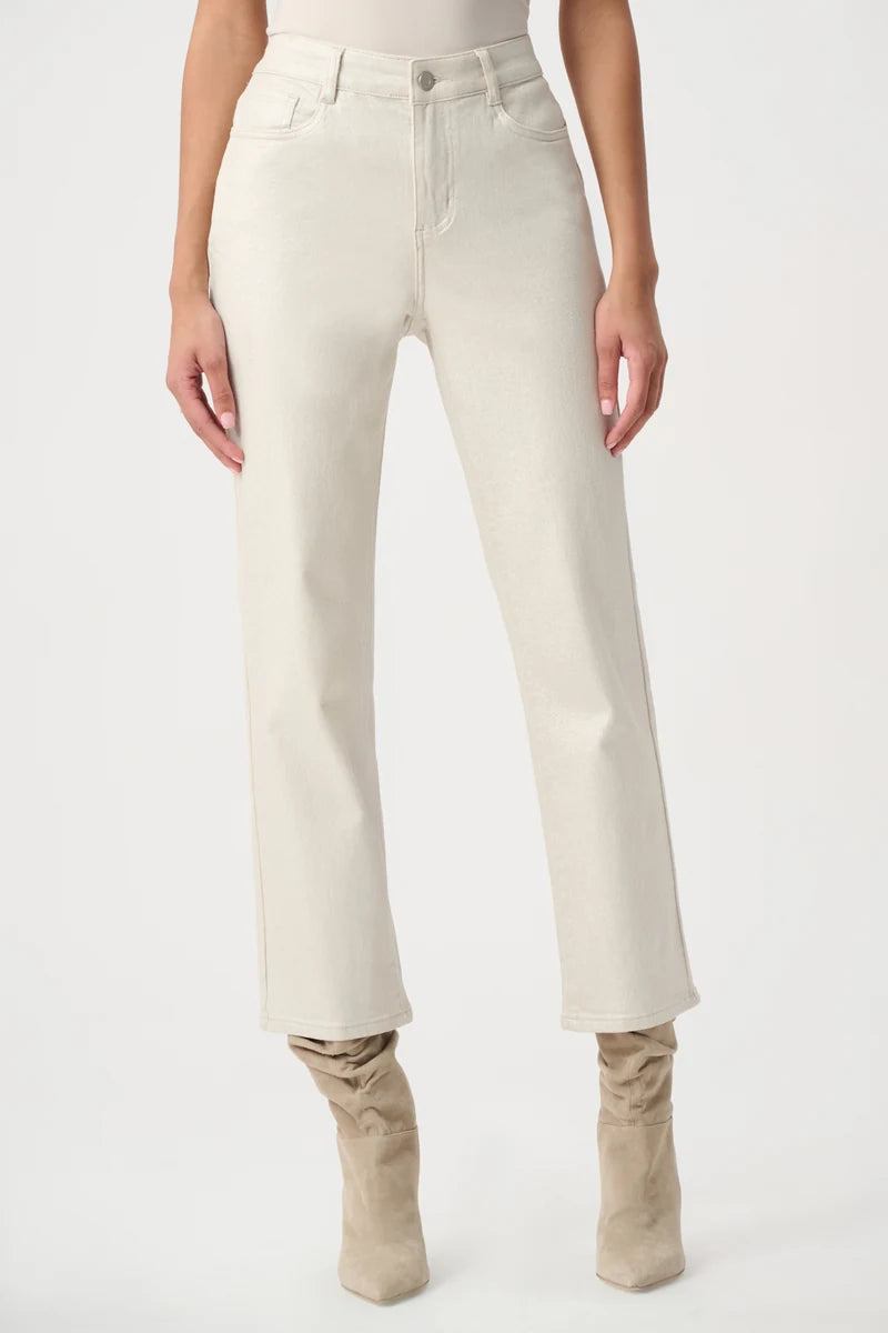 Joseph Ribkoff Classic Straight Leg Metallic Jeans 264913