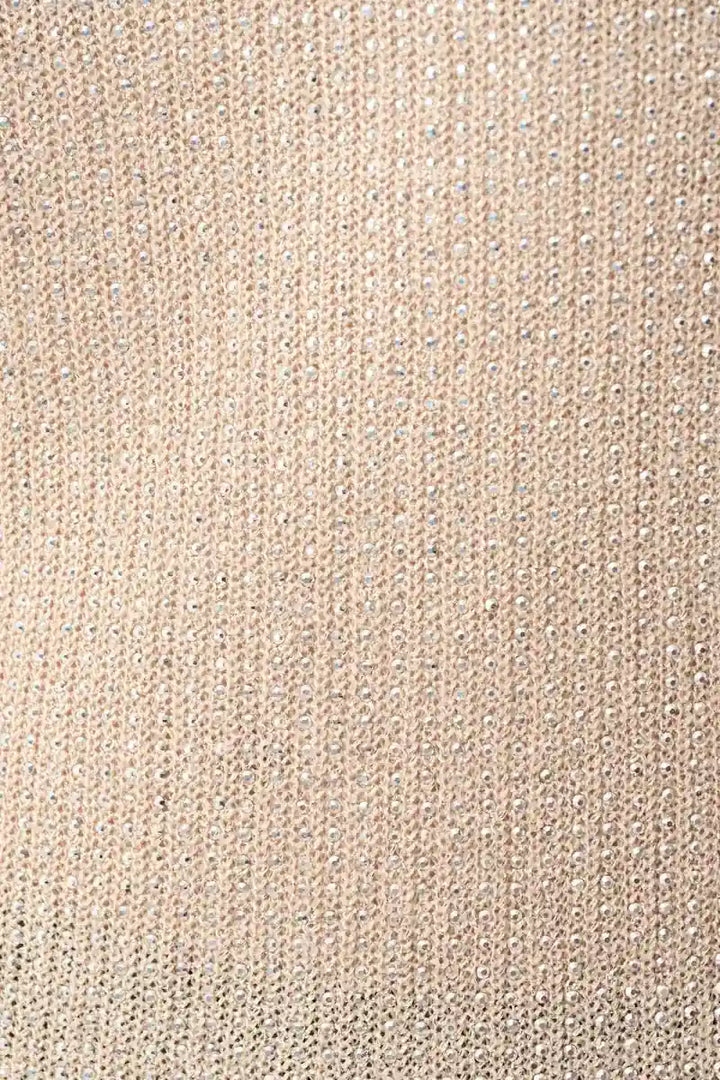 Joseph Ribkoff Rhinestone Cowl Neck Top 264929 product front showing sleeveless shape, draped cowl neck and rhinestone embellished metallic knit