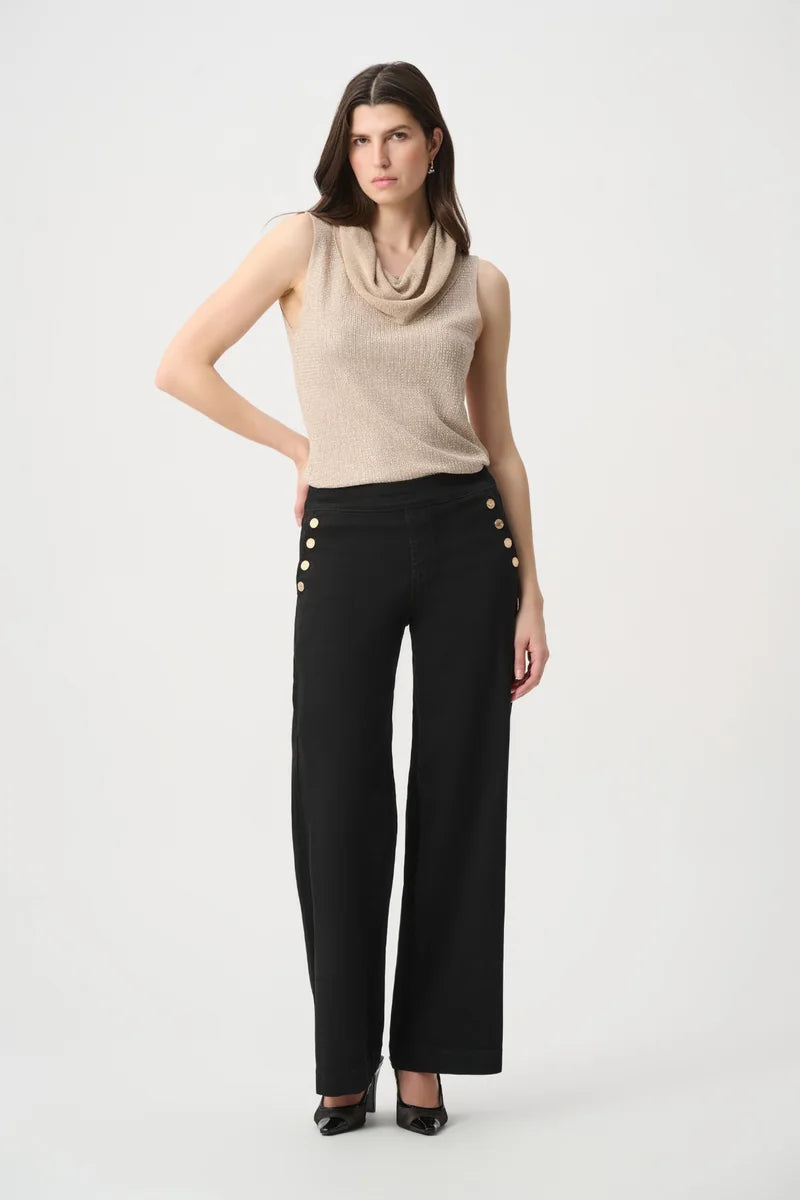 Joseph Ribkoff Rhinestone Cowl Neck Top – 264929