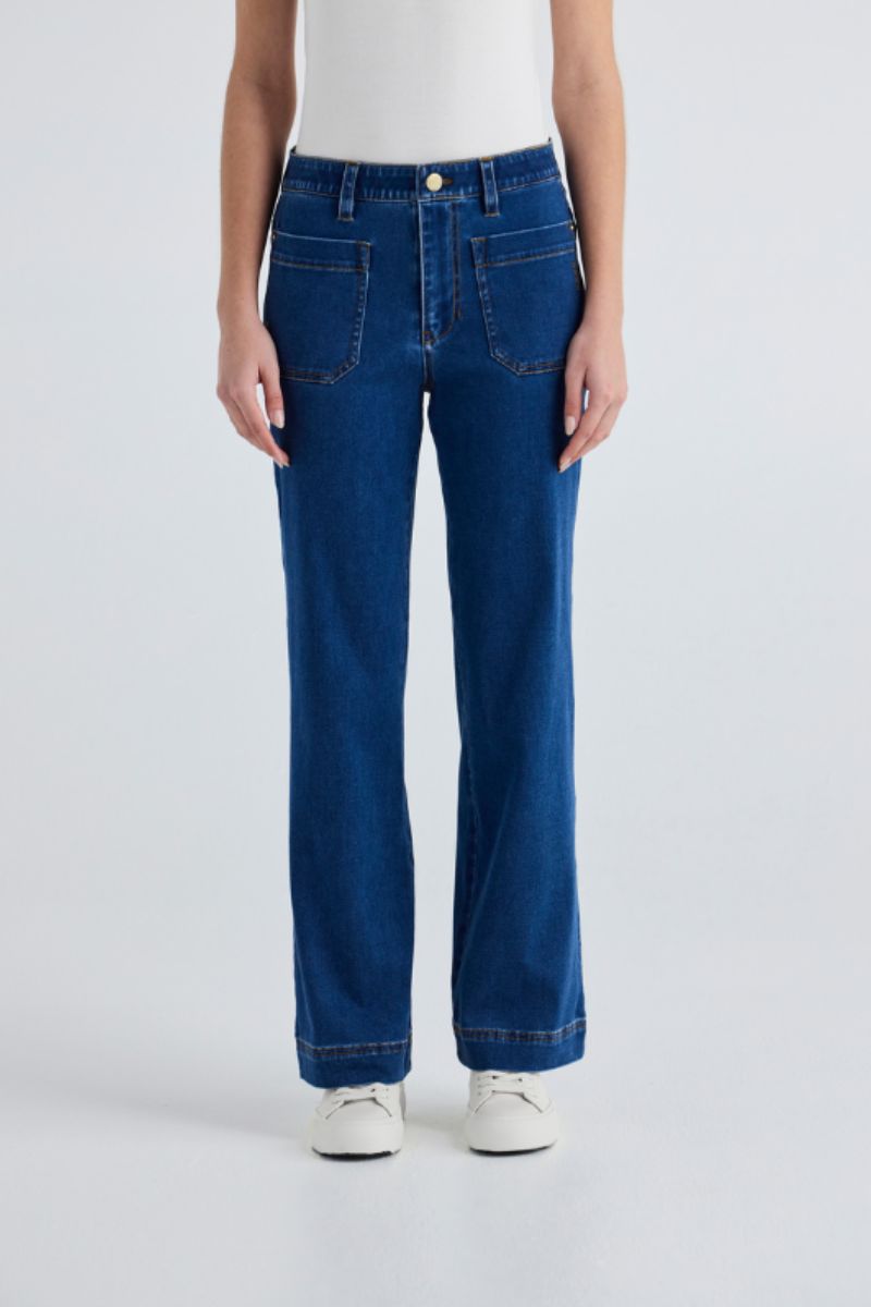Chrome Jean NLA3764 in Indigo by Lania The Label