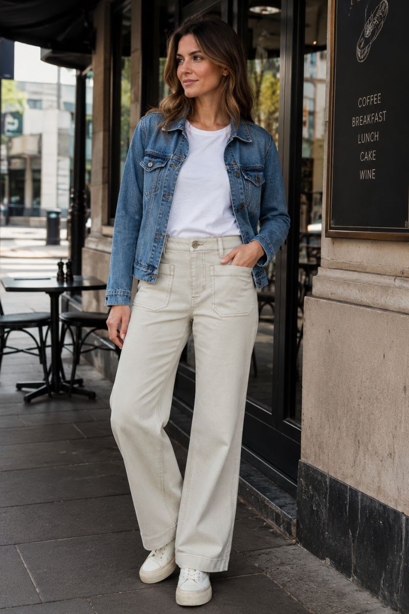 Chrome Jean in Almond by Lania The Label – NLA4034