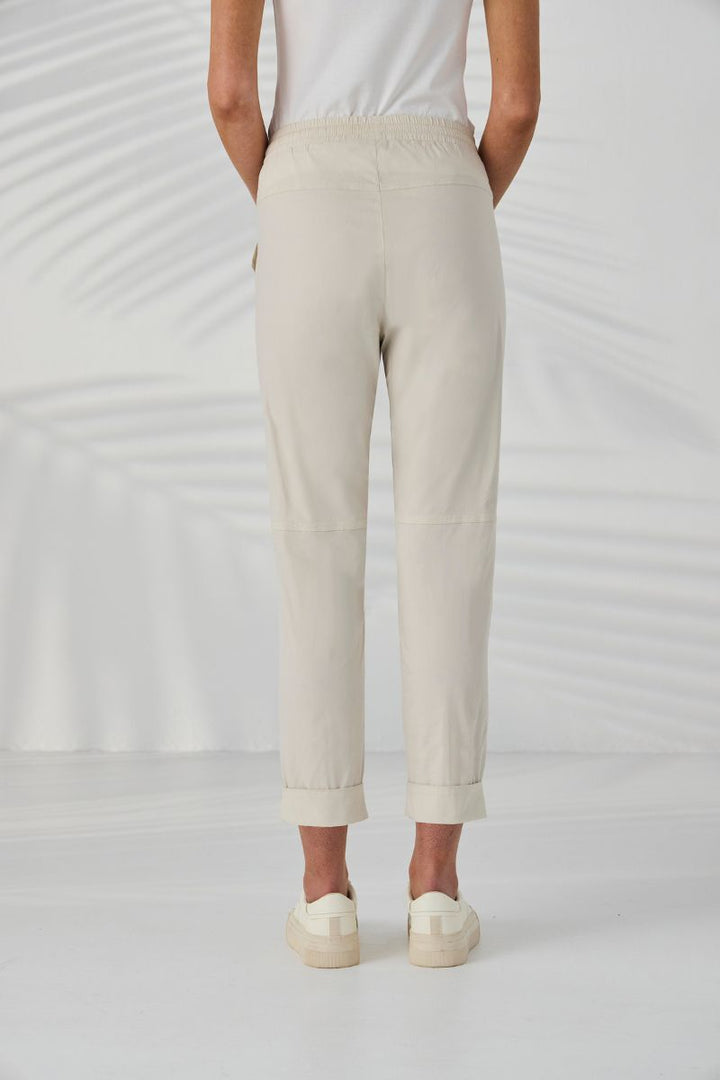 Lania Port Pant almond back view relaxed fit NLA2743C