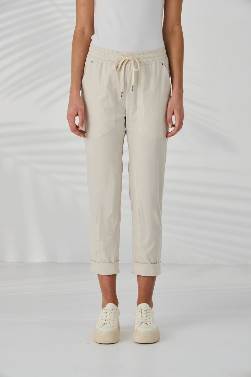 Port 7/8 Pant in Almond by Lania the Label – NLA2743C