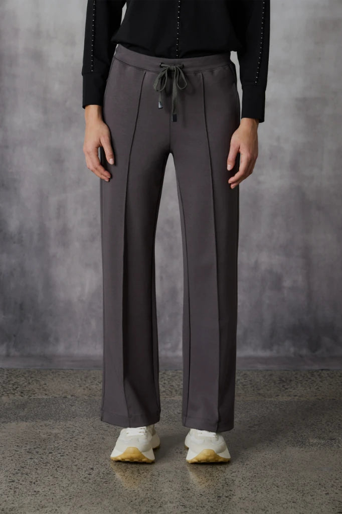 Woman wearing Bastian Pant in Carob by Lania The Label NLA3971 front view