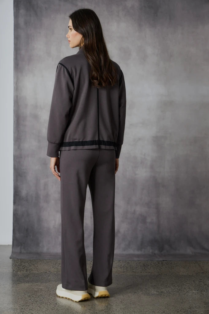 Woman wearing Bastian Pant in Carob by Lania The Label NLA3971 casual styling