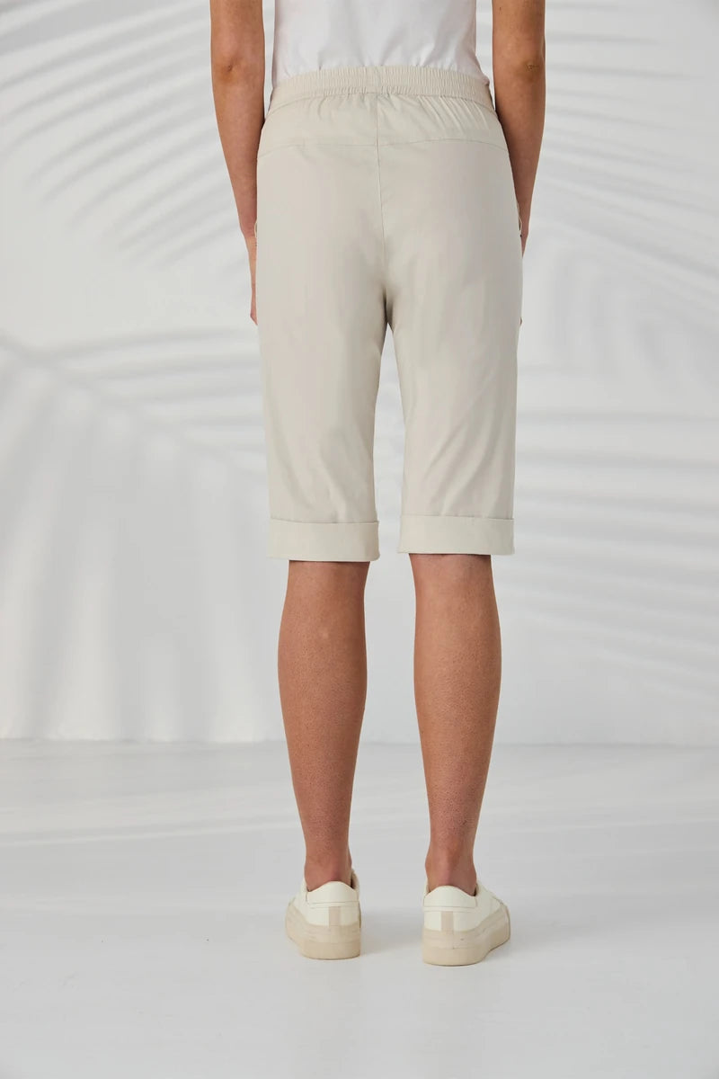 Lania The Label LTL Cuffed Short NAL2790C in Almond back view