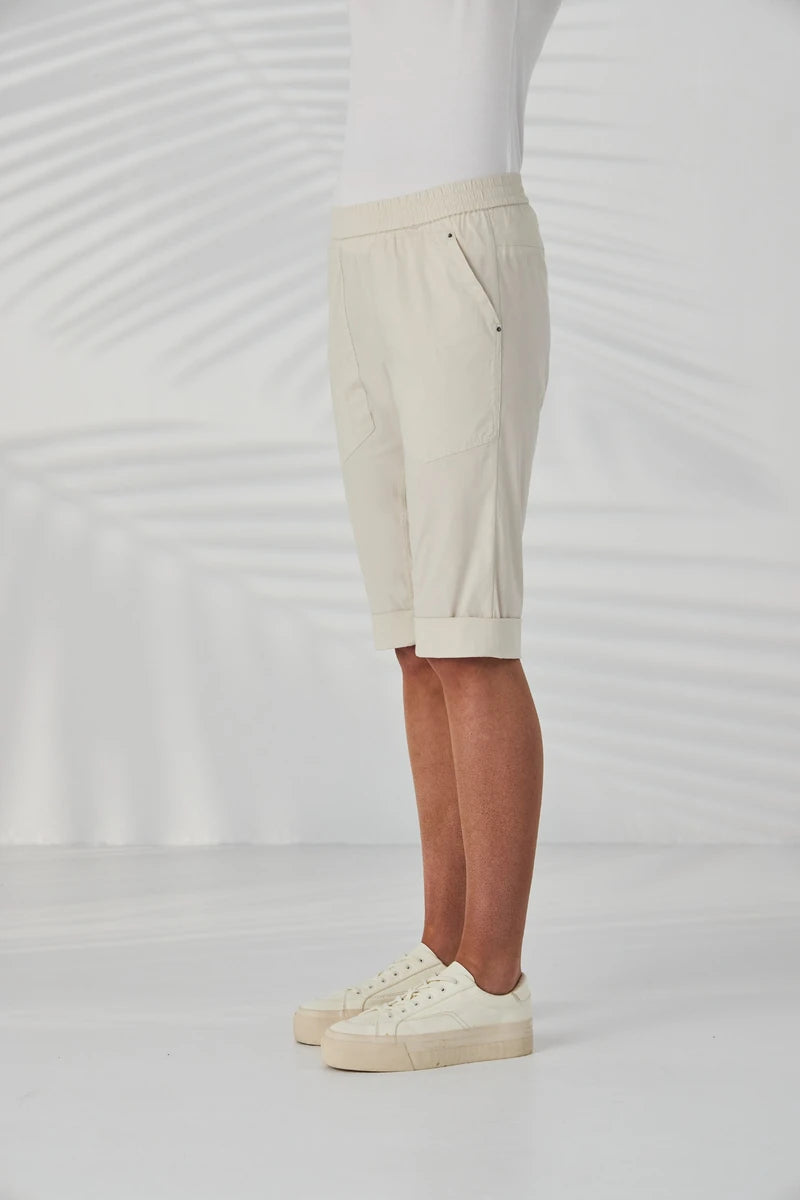 Lania The Label LTL Cuffed Short NAL2790C in Almond side view